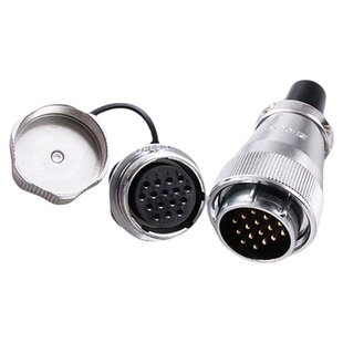 航空插头WS16-2-3-4-5-7P9针10芯TQ/ZM六角螺母座电连接器一套