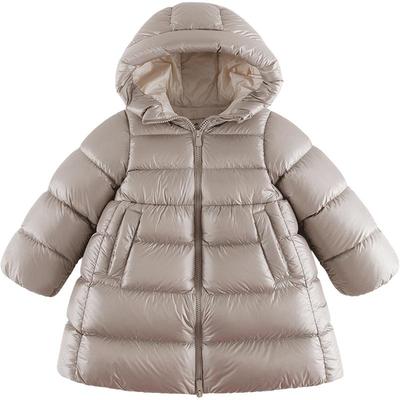 马克珍妮女童超轻加厚长款羽绒服