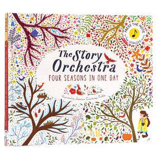 维瓦尔第 四季古典音乐故事发声书The Story Orchestra Four Seasons in One Day故事管弦乐队英文原版绘本图画书 布封精装收藏版