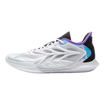 李宁正品2025新款闪击12标准白䨻后驱全掌䨻篮球鞋ABAU069-2