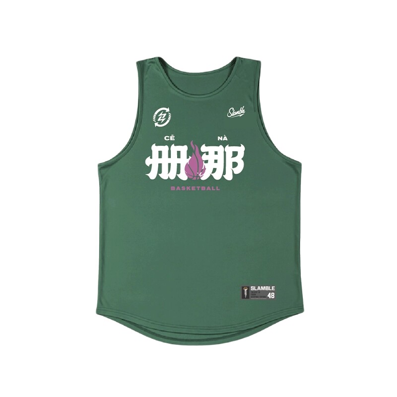 SLAMBLE册那篮球运动健身训练速干队服背心男女无袖跑步吸汗美式
