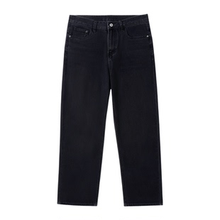 小个子黑色牛仔裤女士2026年春季新款裤子高腰百搭宽松直筒裤时尚