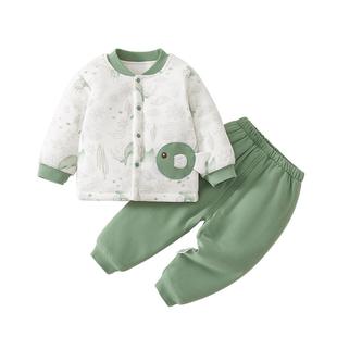 婴儿衣服冬加厚分体套装a类纯棉冬季婴幼儿夹棉宝宝冬装保暖棉服