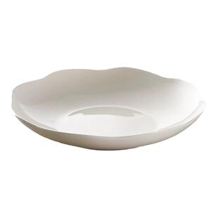 优质一级无铅骨瓷荷口盘家用饭盘菜盘荷口盘釉下彩微波炉陶瓷餐具