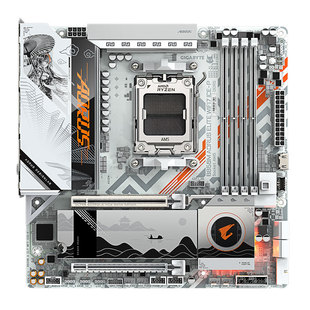 技嘉 全新B850M AORUS ICE-P雕妹带WiFi主板DDR5游戏电竞电脑DIY