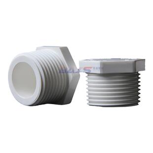 外丝堵头外螺纹外牙PVC给水管外六角塑料塞头20闷盖管帽4分~2寸