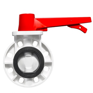 联塑PVC水管配件给水管蝶阀110 160 200碟阀门开关总制手把式手柄