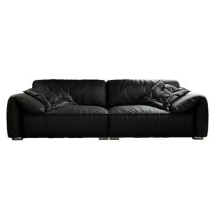 政府补贴 广巢baxter大象耳朵真皮沙发意式极简客厅直排头层牛皮B