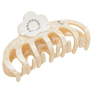 Tagi.鼓鼓花朵醋酸镶钻无痕鲨鱼夹多发量发抓发饰