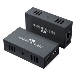 hdmi延长器转rj45网线高清转4K30电脑机顶盒家庭会议使用60米无损传输红外IR音视频同步网络传输放大器一对