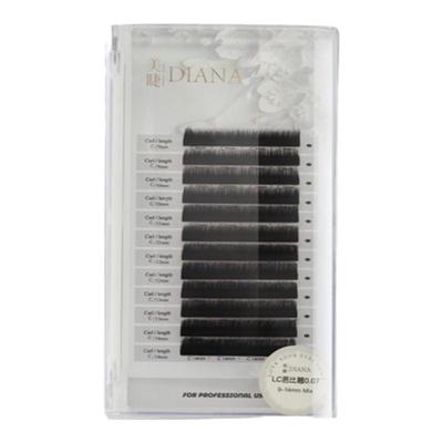 美睫DIANA- Lc广角芭比翘睫毛0.07多根圆毛单根混合装 美睫店专用