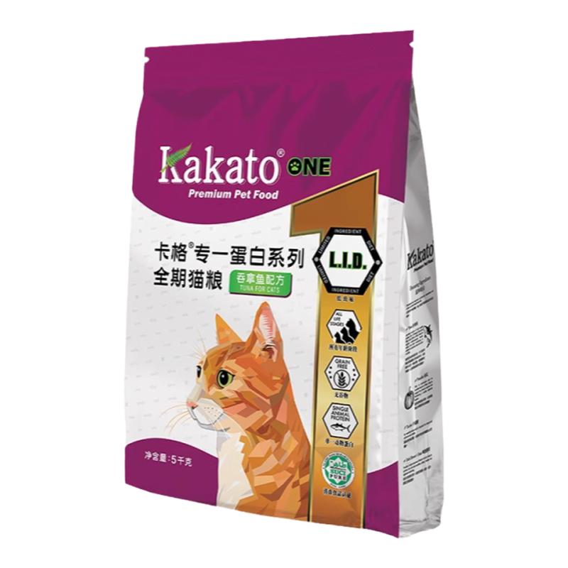 卡格猫粮进口Kakato卡格高蛋白无谷低敏吞拿鱼成猫幼猫高蛋白猫粮