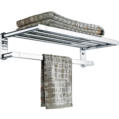 帝朗全铜双层浴巾架卫生间挂墙式