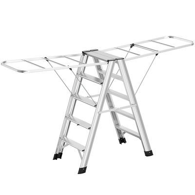 格美居铝合金梯子晾衣架多功能