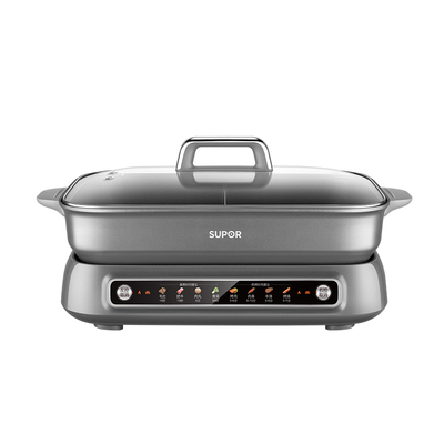 苏泊尔电火锅高端鸳鸯锅涮烤蒸煮多功能家用分体式料理锅官方正品