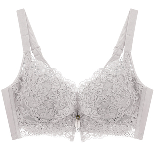 美思小胸聚拢内衣女平胸专用显大文胸收副乳性感蕾丝胸罩无钢圈