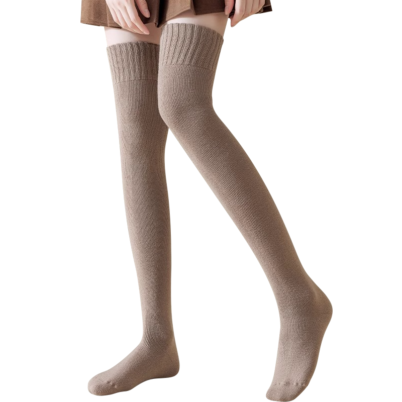 羊绒袜护膝盖保暖老寒腿关节长筒