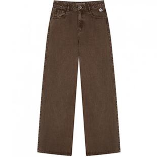 TeenieWeenie小熊女装牛仔裤2025冬季新款休闲舒适时尚个性直筒裤