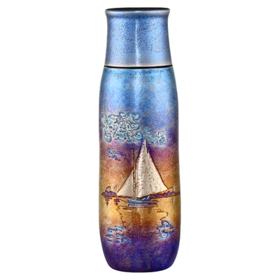 TAIC太可纯钛保温杯送领导轻奢高档水杯手工錾刻钛艺焖茶杯390ml