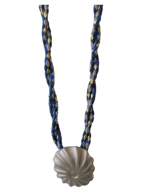 海螺小众设计感不规则水滴坠项链