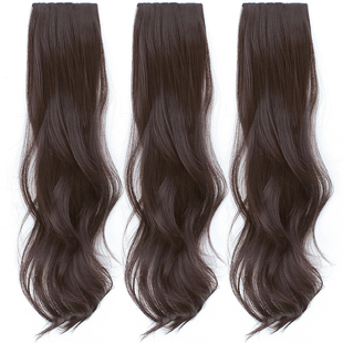 假发片女长卷发升级手织包边头顶隐形接发三片式增发量蓬松仿真发