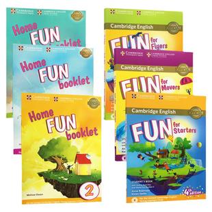 【进口直营】新版剑桥少儿英语Yle官方考试教材fun for starters movers flyers儿童听说读写cambridge english书加册含学习账号
