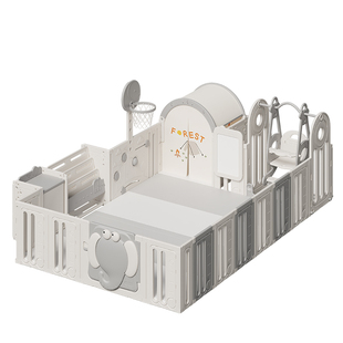 babysoul游戏围栏宝宝爬爬垫小房子防护栏儿童地上婴儿爬行垫室内