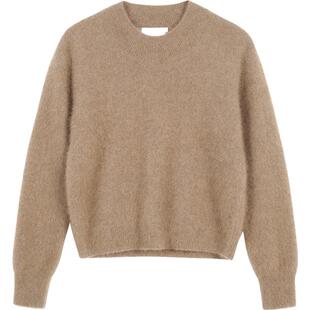 素然klee klee 秋季女士休闲气质轻便保暖舒适原色貉绒套头毛衣