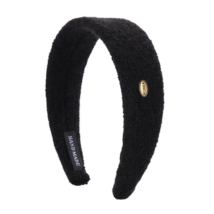 秋冬毛呢宽边发箍女2025新款日常外戴高颅顶头箍头饰洗脸压发发卡