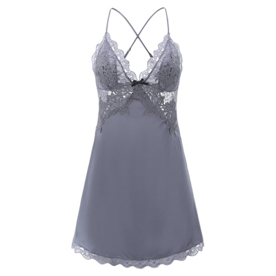 今夕何夕性感睡衣女蕾丝花边镂空