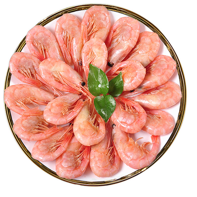 渔见好新鲜北极甜虾即食腹籽海虾海鲜水产生鲜熟冻北极甜虾旗舰店