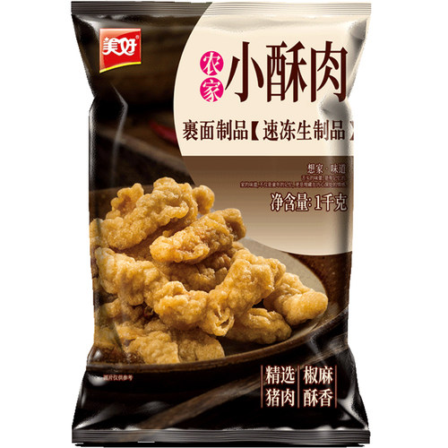 美好农家小酥肉1kg开袋油炸即食猪肉鸡肉商用火锅食材小吃半成品