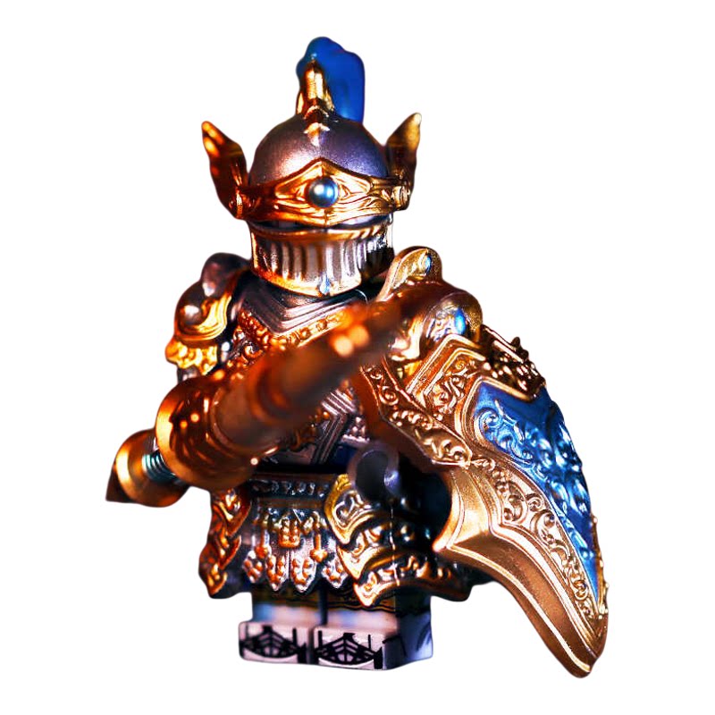 武器MOC盾牌长矛军事古风拼装玩具中世纪铁浮屠西方拼装积木人仔