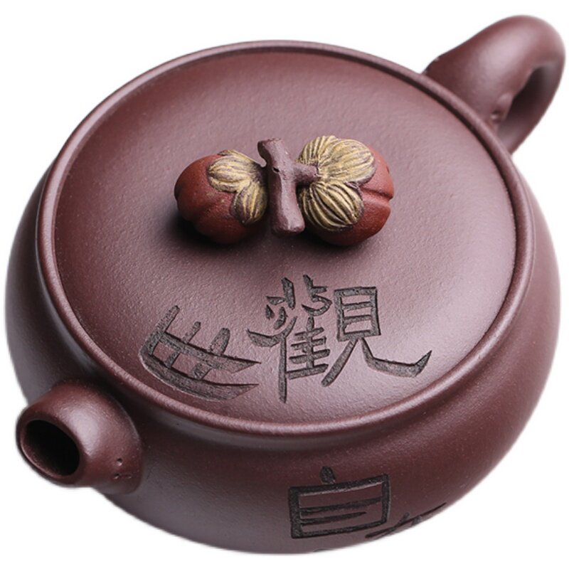 紫砂壶仿生器柿子壶泡茶小品壶