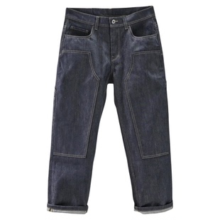 RE新款原色养牛裤cleanfit伐木工装直筒宽松牛仔裤男硬汉风木匠裤