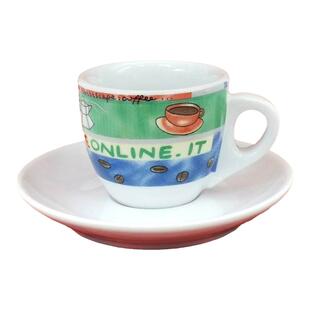意大利Orker古堡锥身Espresso浓缩咖啡杯 咖啡题材厚身杯 瑕疵杯