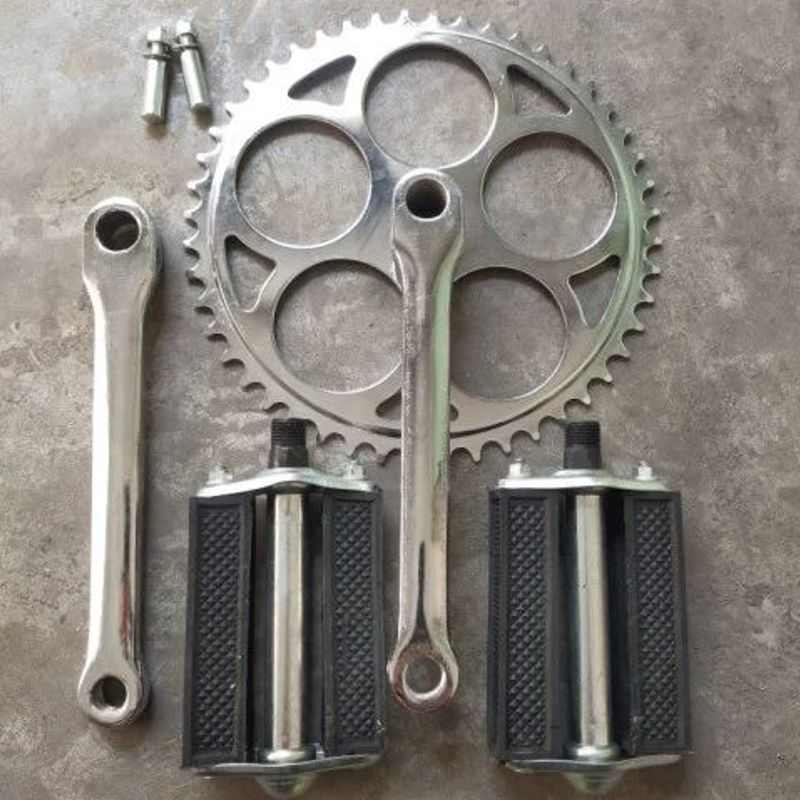 26/28寸老式轻便加重自行车牙盘48齿链轮轮盘曲柄脚蹬拐腿圆盘