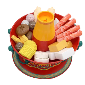 儿童过家家厨房火锅仿真过家家玩具男孩女孩迷你喷雾火锅套装礼物