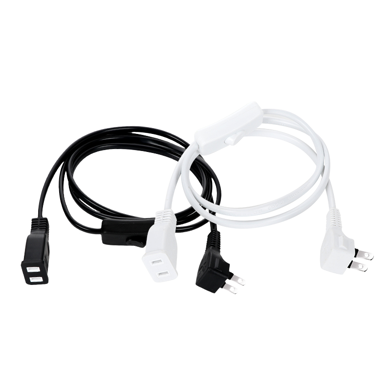 扁线2孔带开关二芯电源延长线插座两脚孔2插头电风扇插排接线板