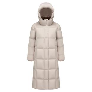 波司登2025冬季新款女长款连帽鹅绒商务气质加厚羽绒服B250244174