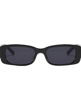 欧美复古高级感窄框墨镜可配镜