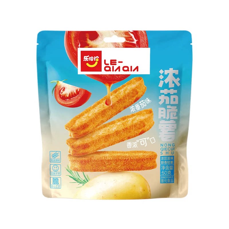 乐恰恰浓茄脆薯浓浓番茄味道居家追剧小零食美味薯条休闲即食9g