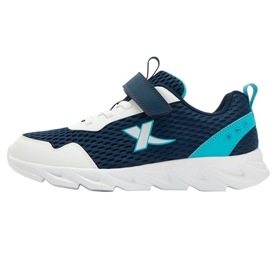 特步童鞋儿童跑步鞋夏季新款男童透气魔术贴运动鞋中大童软底鞋子