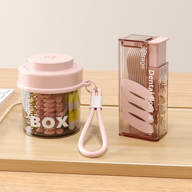 药盒便携随身小药品分装盒一周七天迷你药物收纳盒分格一日三餐