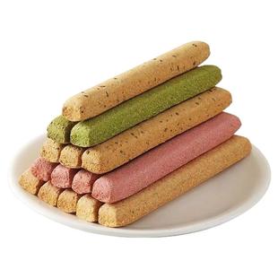 小钢筋全麦棒饼干无加蔗糖代餐饱腹巨硬耐嚼磨牙棒解馋零食品低脂