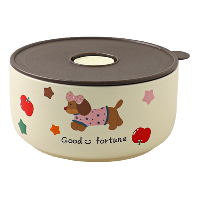 舍里可爱密封防漏耐高温保鲜碗