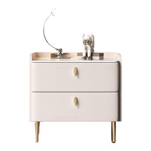 三梦全实木床头柜简约现代2024新款轻奢高级感小型家用卧室床边柜