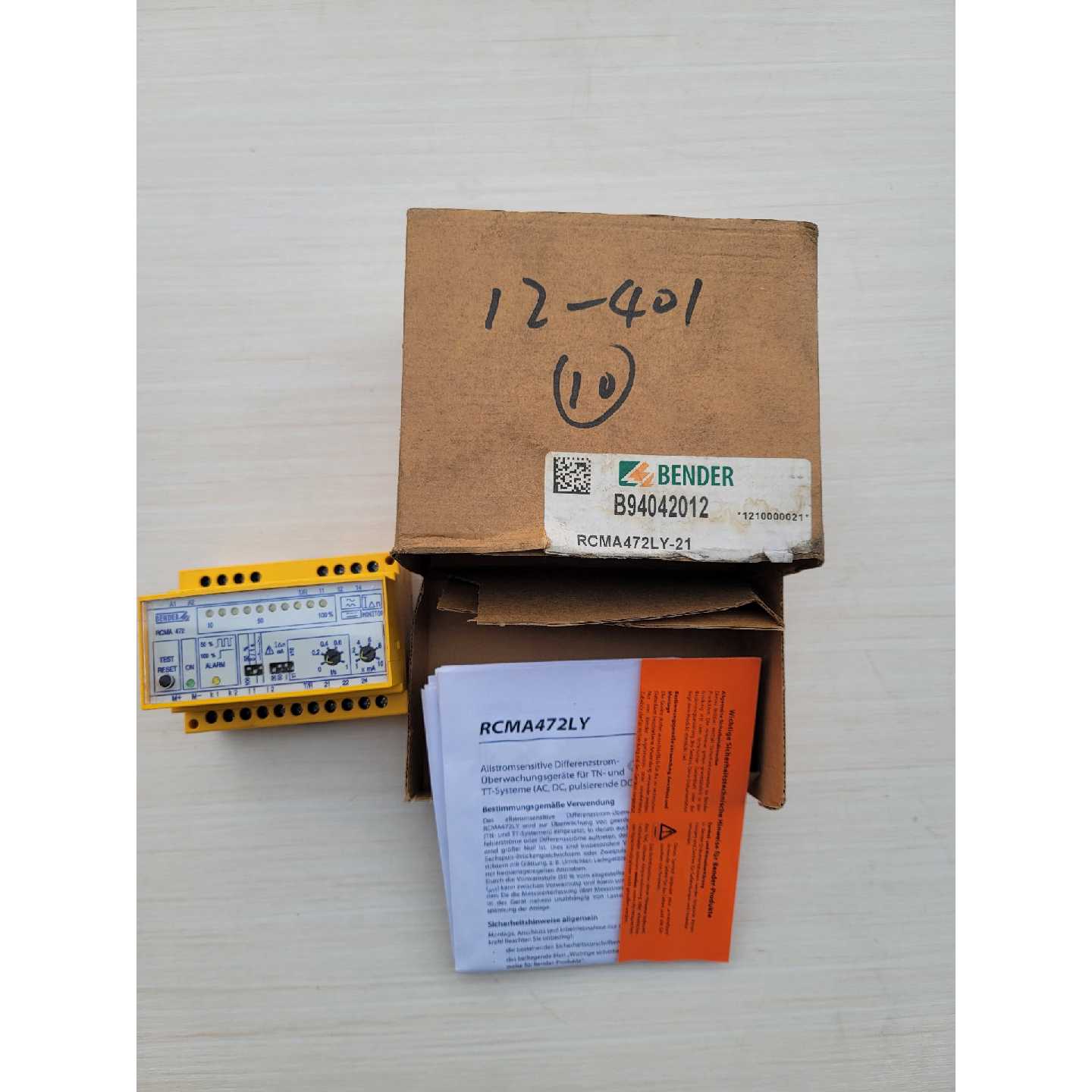 议价-纯新BENDER本德尔漏电剩余电流检测 RCMA472LY-