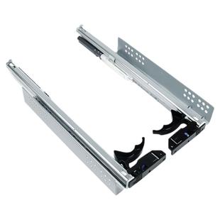 海蒂诗托底抽屉导轨 阻尼轨道三节轨缓冲滑轨推拉滑道 承重底装轨