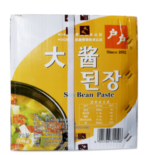 柏兰户户韩式大酱14kg东北大酱调味酱韩国大酱汤酱豆瓣酱黄豆蘸酱